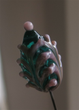 Art nouveau-æg 9 - søgrønt/lilla